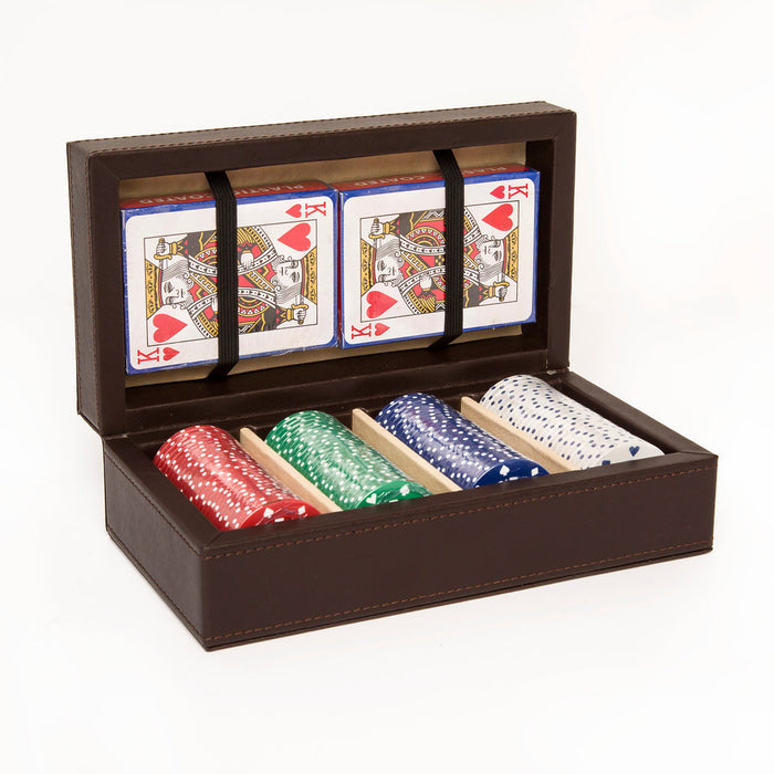 Brouk & Co Poker Set | Chocolate Brown
