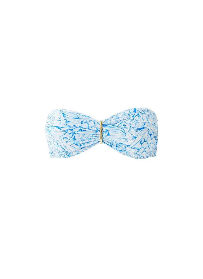 Swimwear Melissa Odabash Positano Bandeau Bikini Top Pineapples Apoella