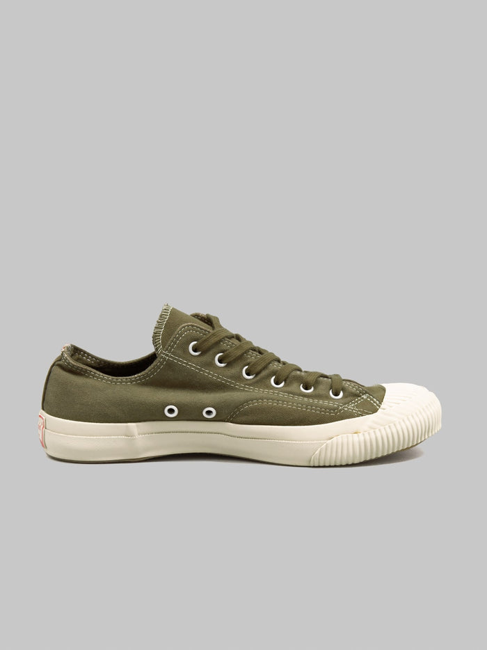 Pras Shellcap Low Iro Sneakers Khaki Off White ventilation holes