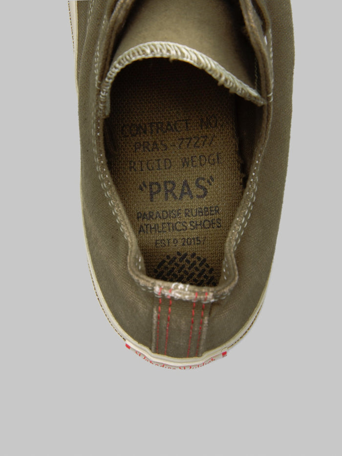 Pras Shellcap Low Iro Sneakers Khaki Off White insole