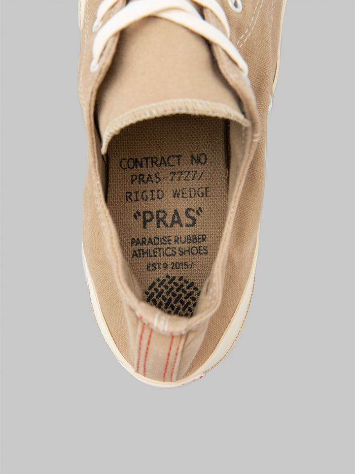 Pras Shellcap Low Iro Sneakers Sand Beige/Off White - Redcast Heritage Co.