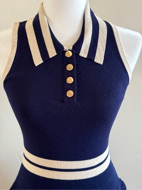 Preppy Knit Collard Dress image 2