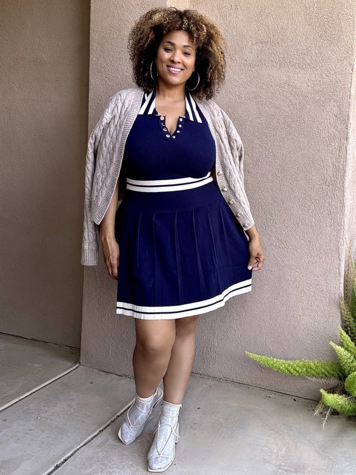 Preppy Knit Collard Dress image 5