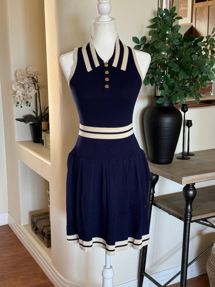 Preppy Knit Collard Dress image 6