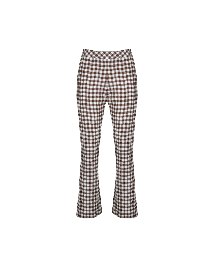 PRISM PANT BROWN GINGHAM