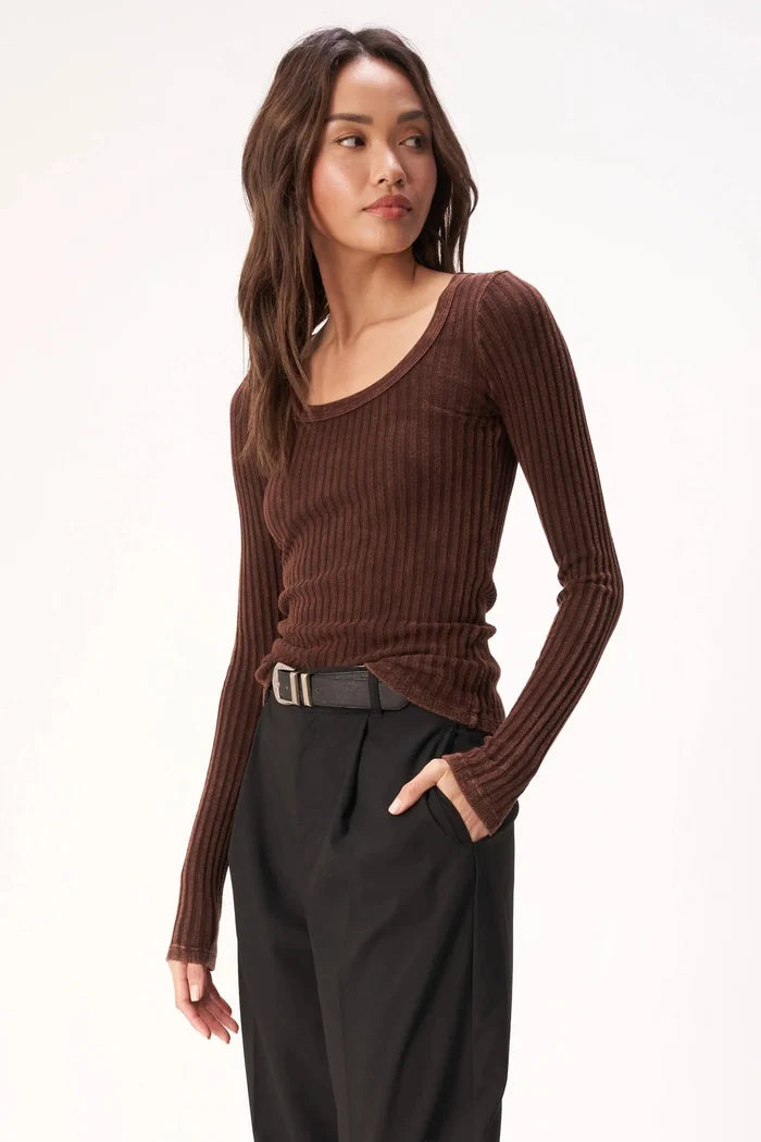 Project Social T - MW Espresso What's The Scoop Longsleeve - Kalifornia Jean Bar