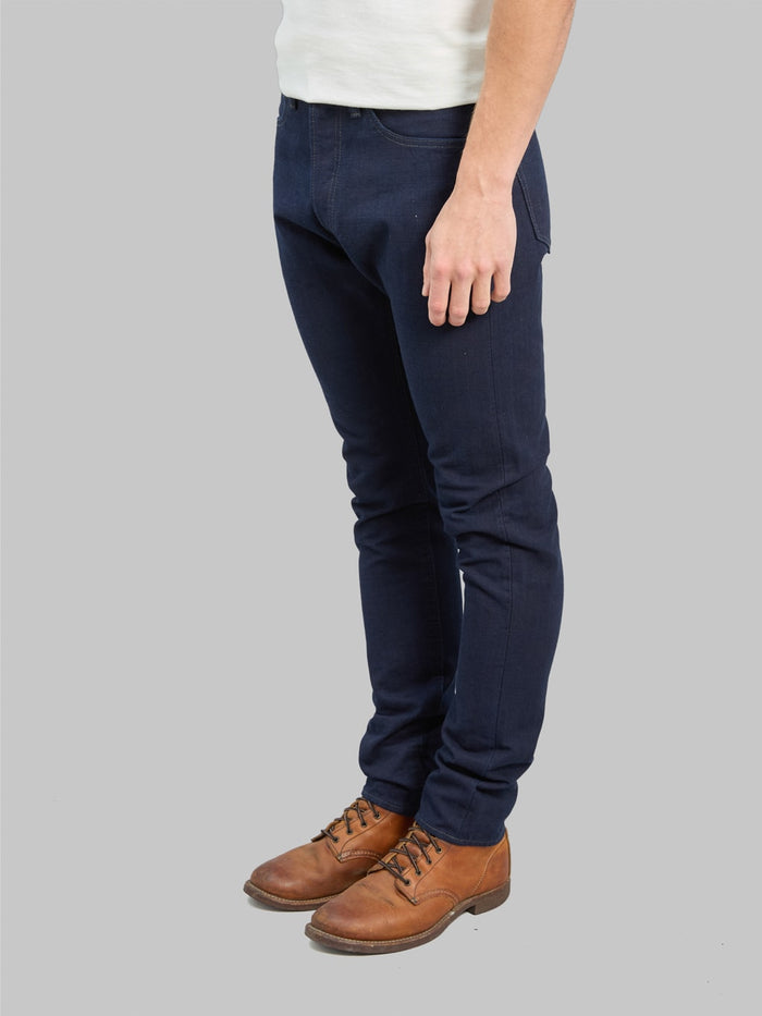Pure Blue Japan 1175ID Relaxed Tapered Pants Double Indigo side fit