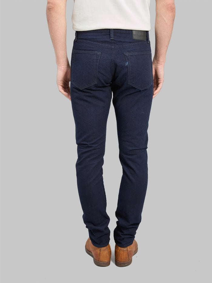Pure Blue Japan 1175ID Relaxed Tapered Pants Double Indigo back fit