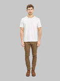 Pure Blue Japan Duck Canvas Relaxed Tapered Pants Khaki front look