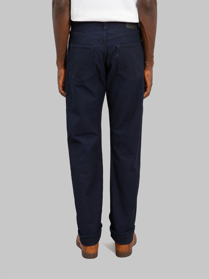Pure Blue Japan 1178-ID Indigo x Black Sashiko Regular Straight Jeans