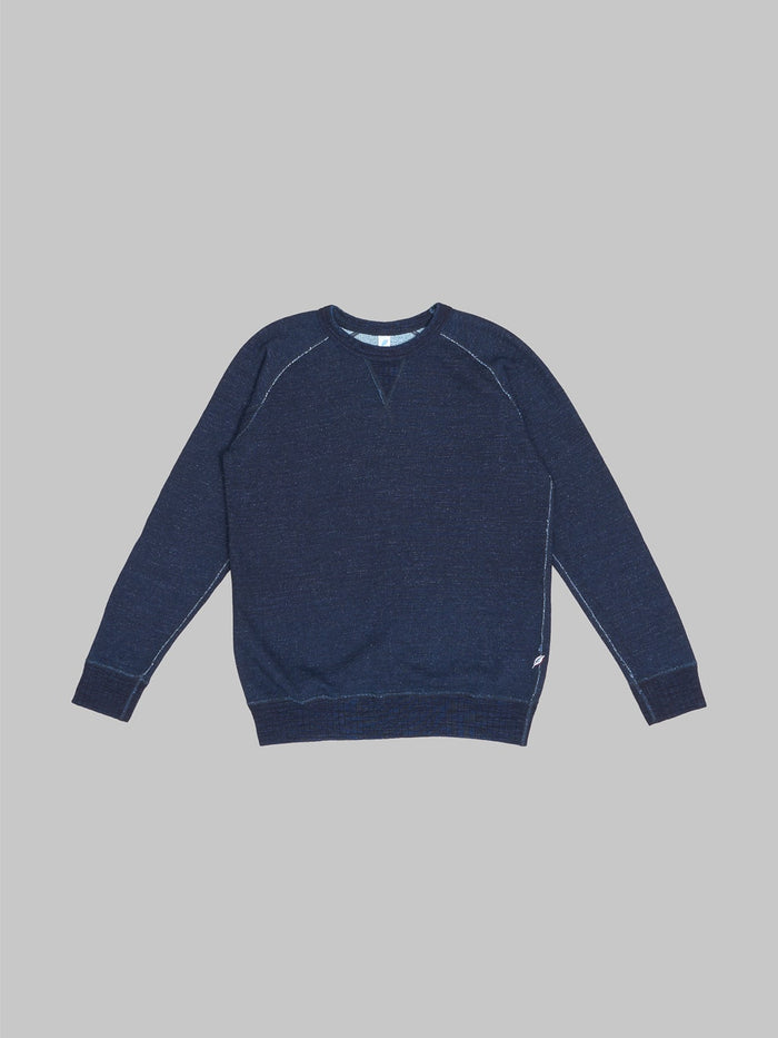 Pure Blue Japan Slub Yarn Sweatshirt Indigo front