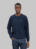 pure blue japan 5409 1 yarn dyed indigo sweatshirt styled