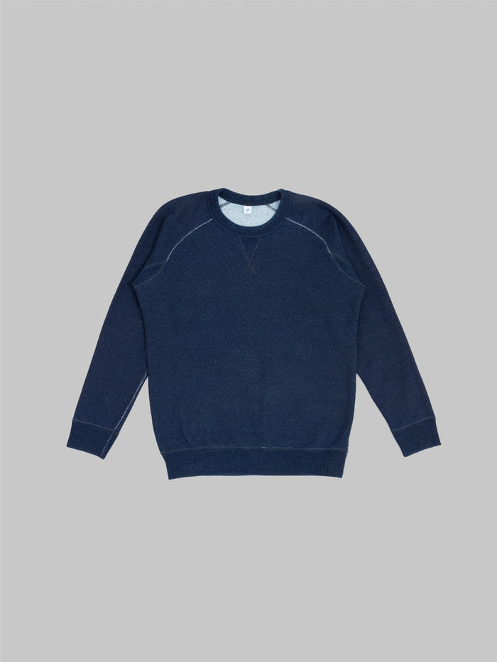pure blue japan 5409 1 yarn dyed indigo sweatshirt front