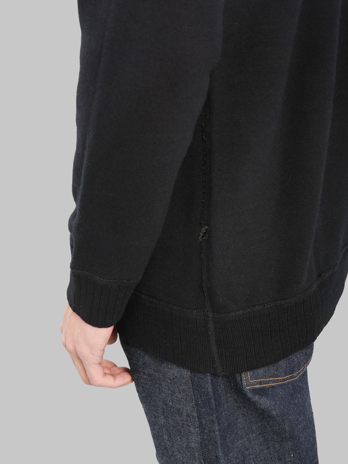 Pure Blue Japan 5409 IDBK Yarn Dyed Sweatshirt Indigo Black ribbed