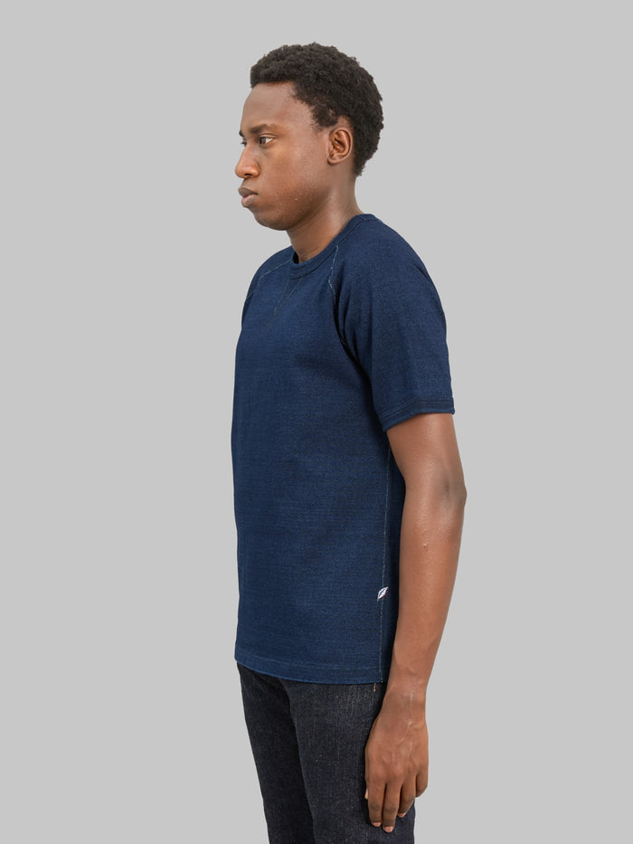 Pure Blue Japan 5411-ID 11oz Indigo Super Heavyweight Jersey Raglan T-Shirt