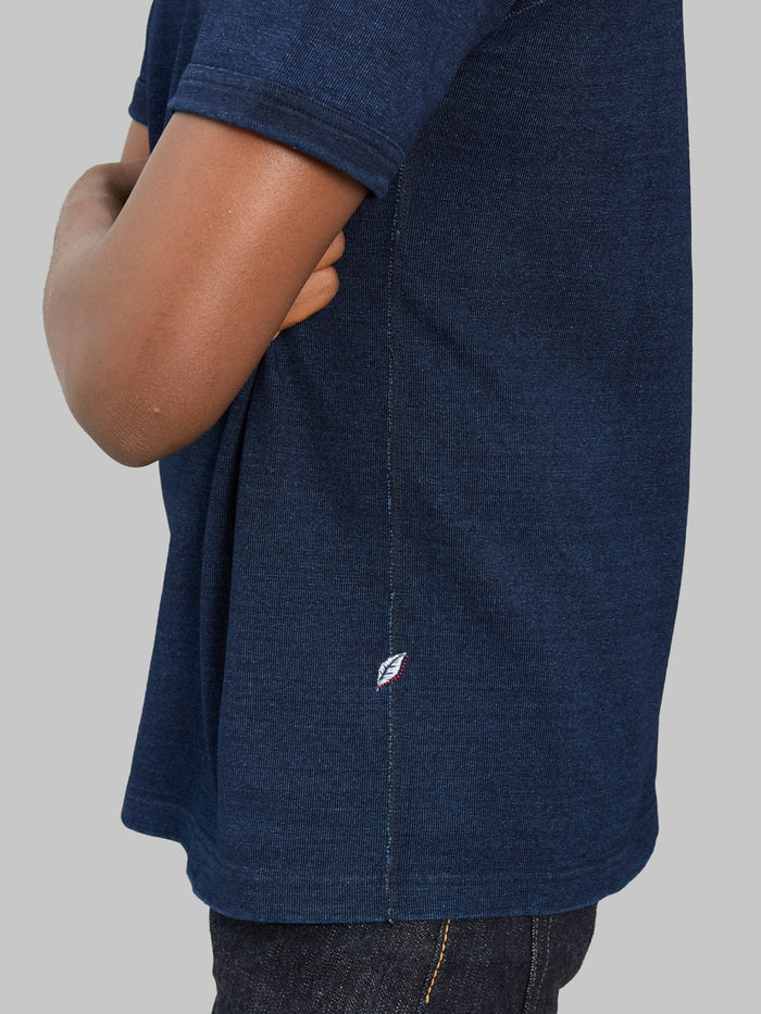 Pure Blue Japan 5411-ID 11oz Indigo Super Heavyweight Jersey Raglan T-Shirt