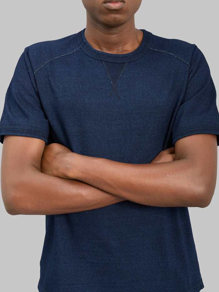 Pure Blue Japan 5411-ID 11oz Indigo Super Heavyweight Jersey Raglan T-Shirt