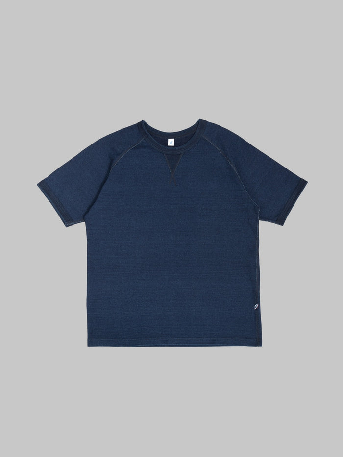 Pure Blue Japan 5411-ID 11oz Indigo Super Heavyweight Jersey Raglan T-Shirt
