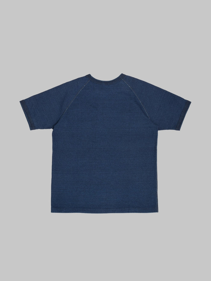 Pure Blue Japan 5411-ID 11oz Indigo Super Heavyweight Jersey Raglan T-Shirt