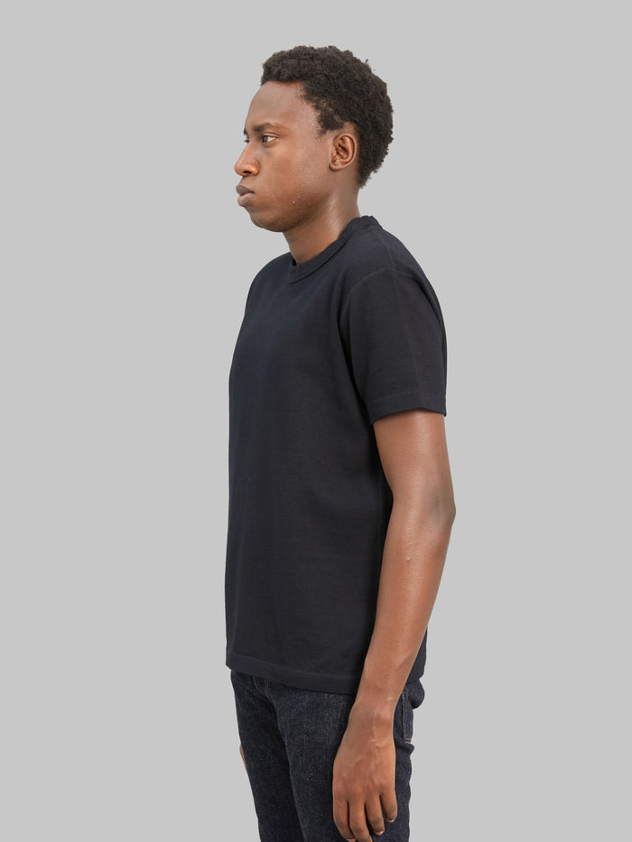 Pure Blue Japan 5412-IDBK 11oz Super Heavyweight Jersey T-Shirt Black Indigo
