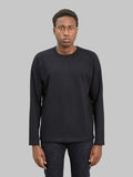 Pure Blue Japan 5413-IDBK 11oz Super Heavyweight Jersey Raglan Sweatshirt Indigo Black