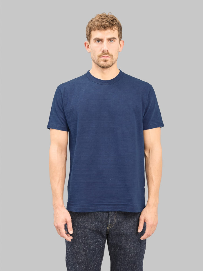 PBJ SS SLB 5011 ID 8oz Slub Jersey TShirt Indigo front look