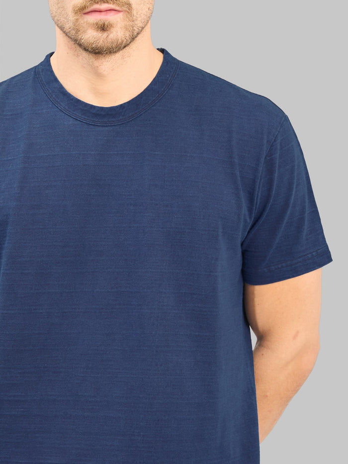 PBJ SS SLB 5011 ID 8oz Slub Jersey TShirt Indigo chest