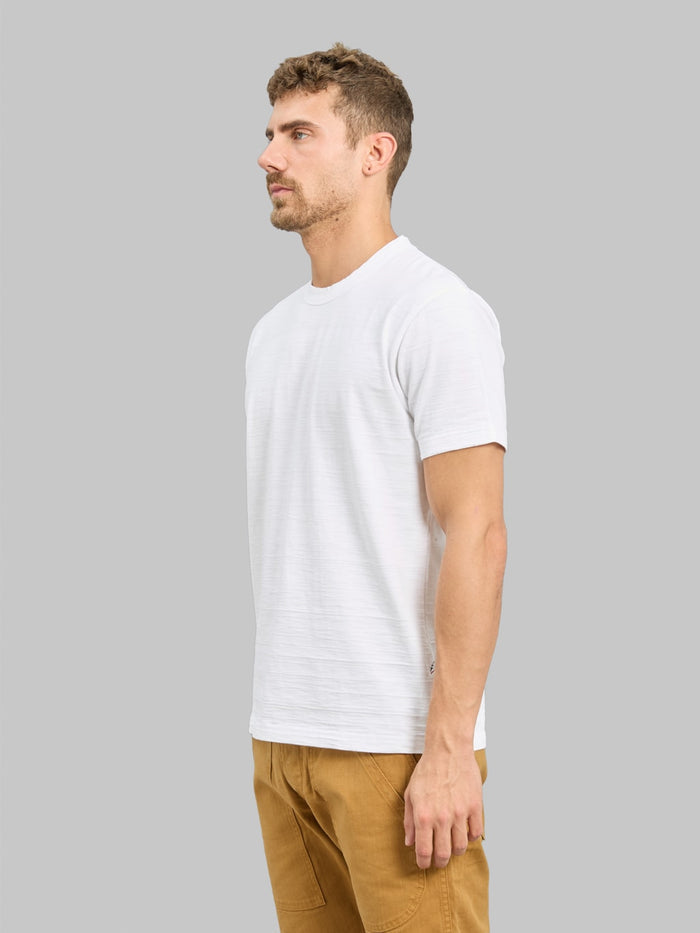 Pure Blue Japan SS-SLB-5011-WH 8oz Slub Jersey T-Shirt White