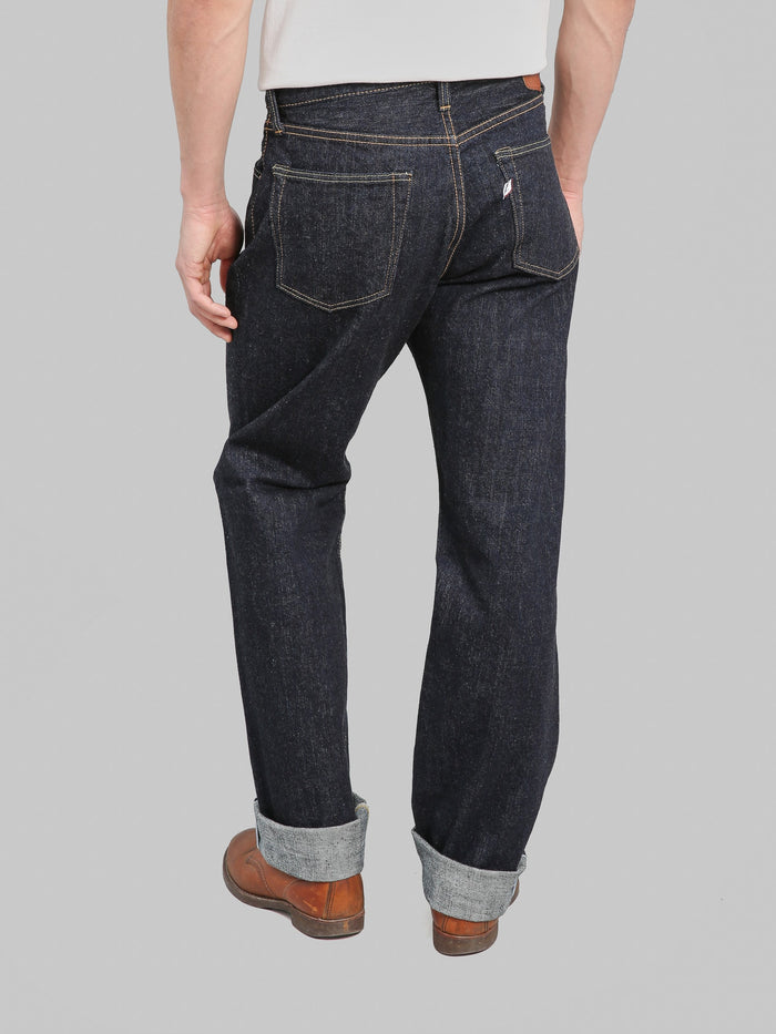 Pure Blue Japan XX002 14oz Pipe Straight Jeans back fit