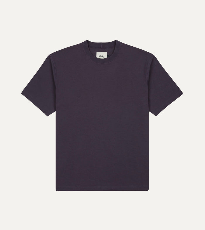 Purple '77' Print Short-Sleeve Hiking T-Shirt