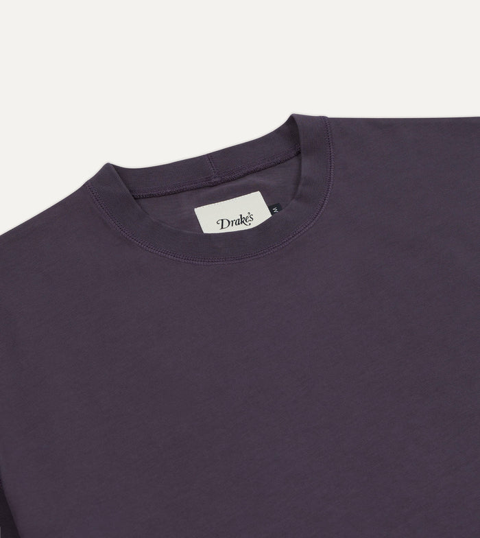 Purple '77' Print Short-Sleeve Hiking T-Shirt
