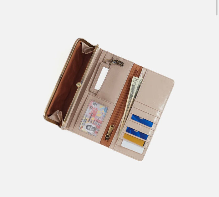 Rachel Continental Wallet | Stone Gloss