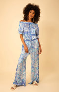Raegan Washed Charmeuse Pant, color_blue