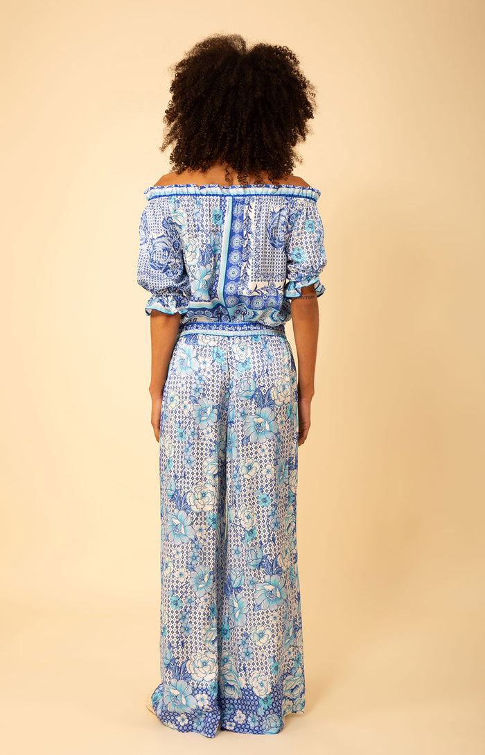 Raegan Washed Charmeuse Pant, color_blue