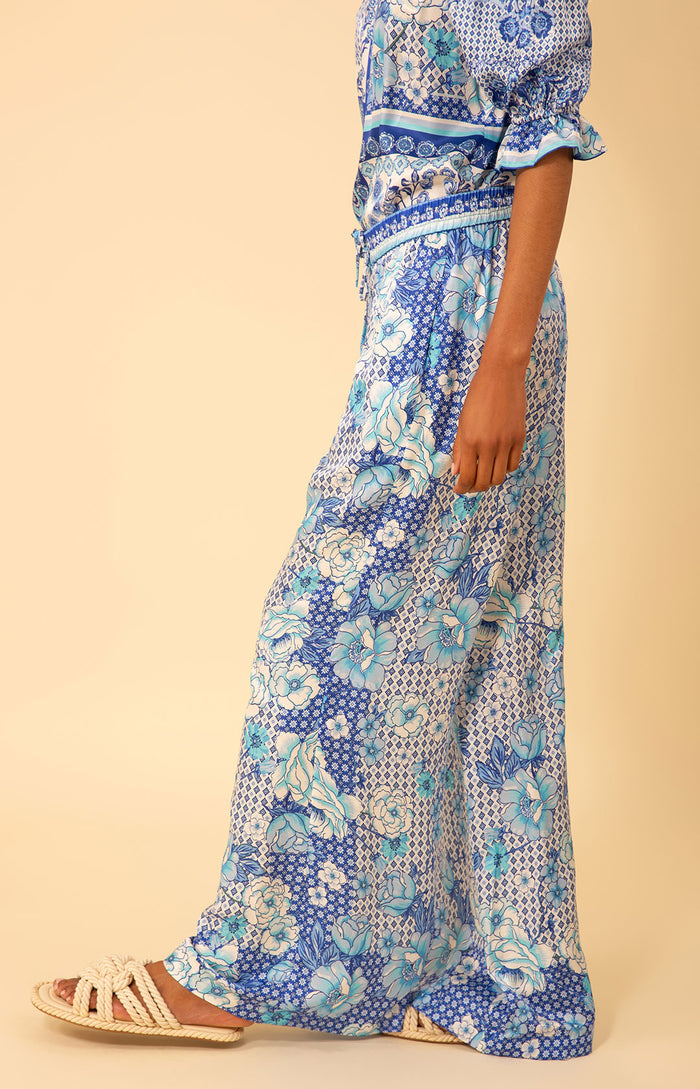 Raegan Washed Charmeuse Pant, color_blue