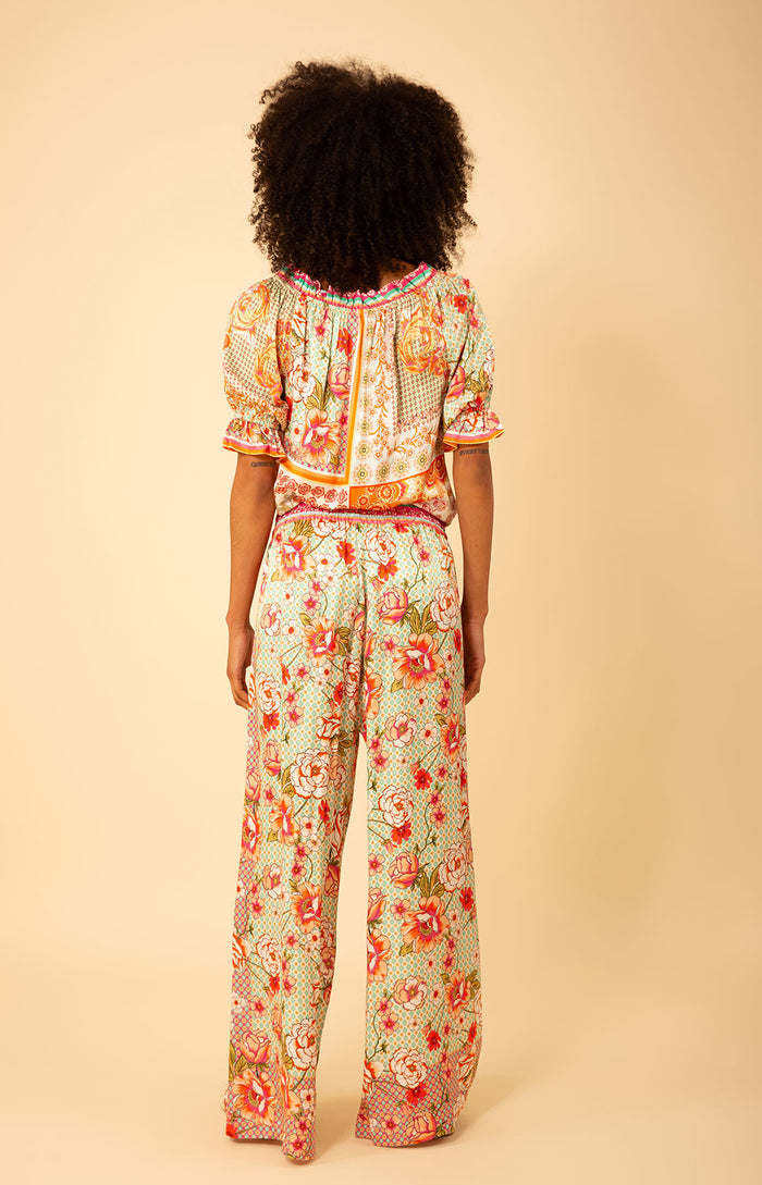 Raegan Washed Charmeuse Pant, color_ivory