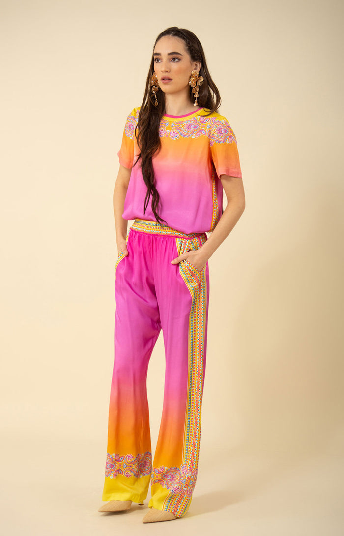 Raelynn Twill Pant, color_pink