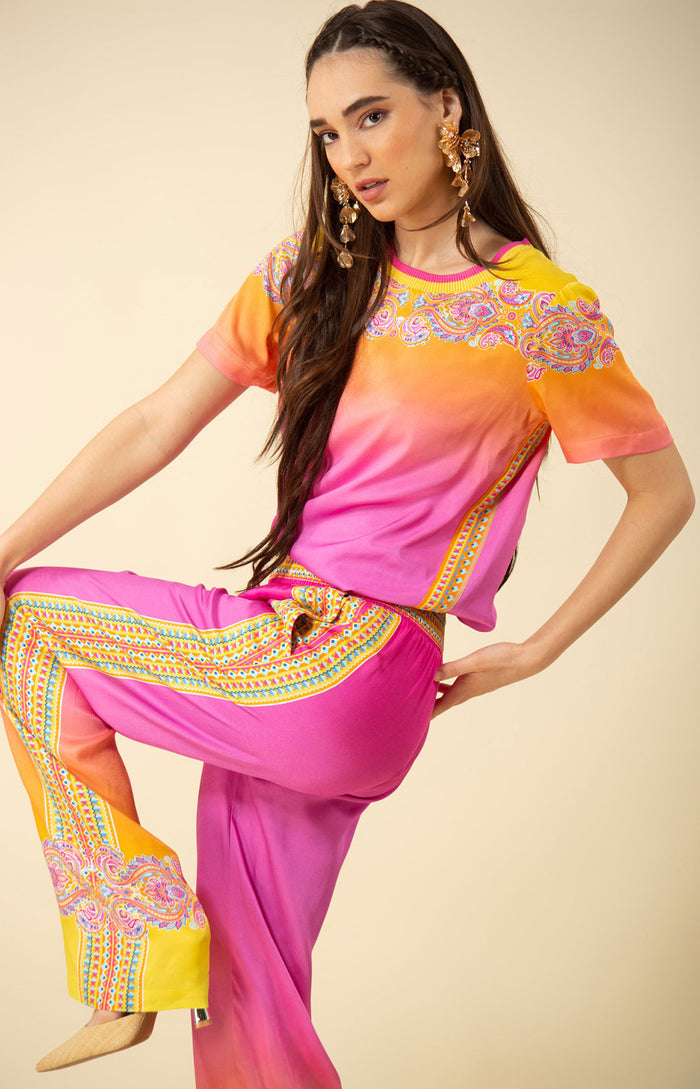Raelynn Twill Pant, color_pink