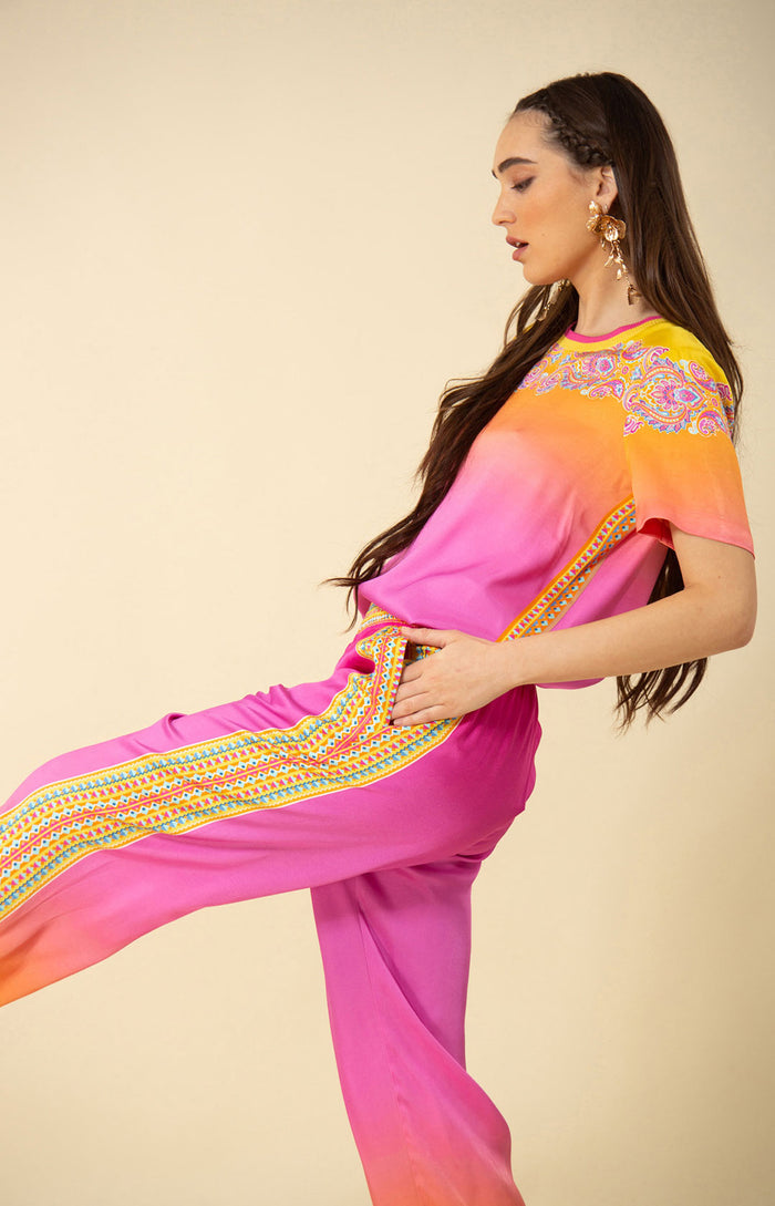Raelynn Twill Pant, color_pink