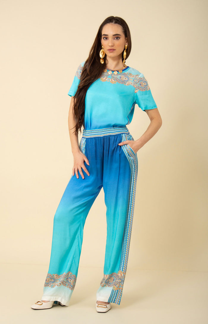 Raelynn Twill Pant, color_blue
