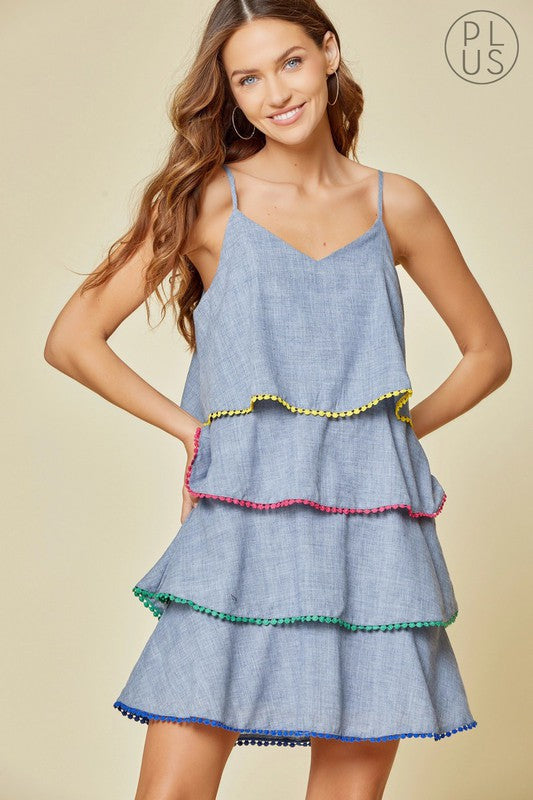 Rainbow Lilly Dress (Curve) image 0