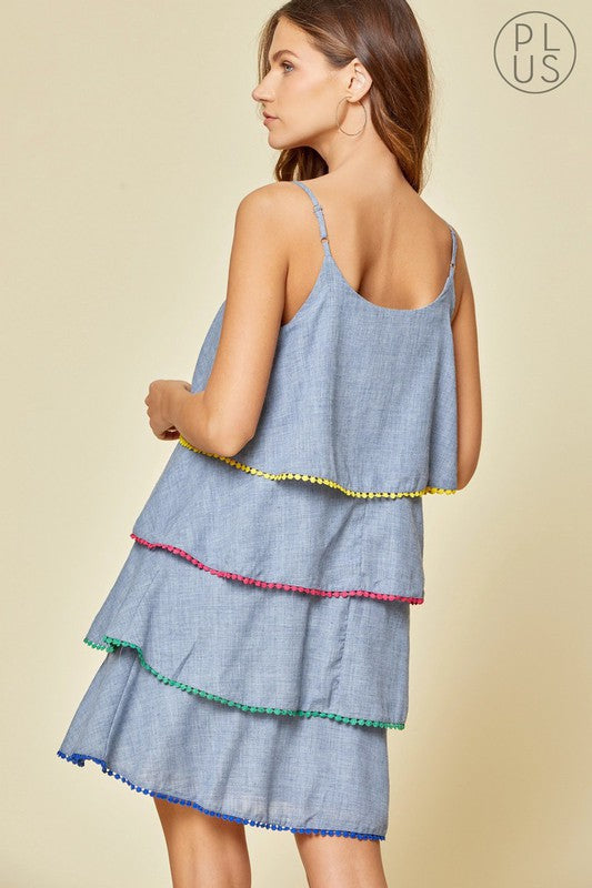 Rainbow Lilly Dress (Curve) image 2