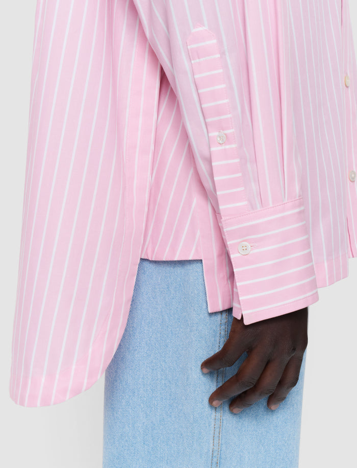 Pink Ranya Cotton Stripe Shirt - Joseph