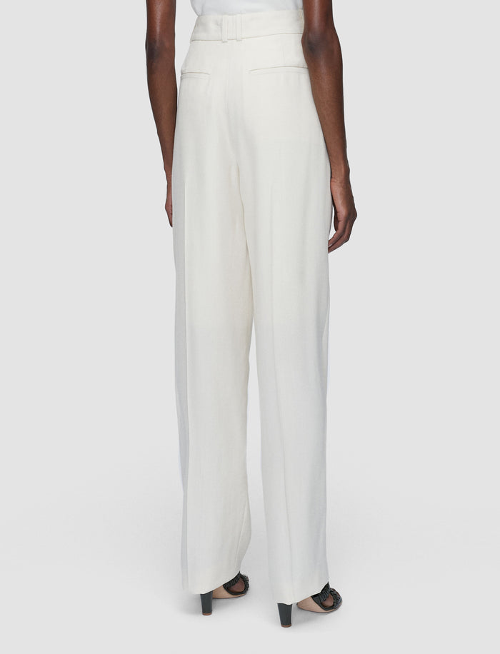 White Rayen Viscose Tailoring Trousers - Joseph