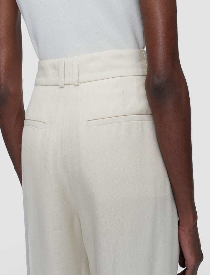 White Rayen Viscose Tailoring Trousers - Joseph