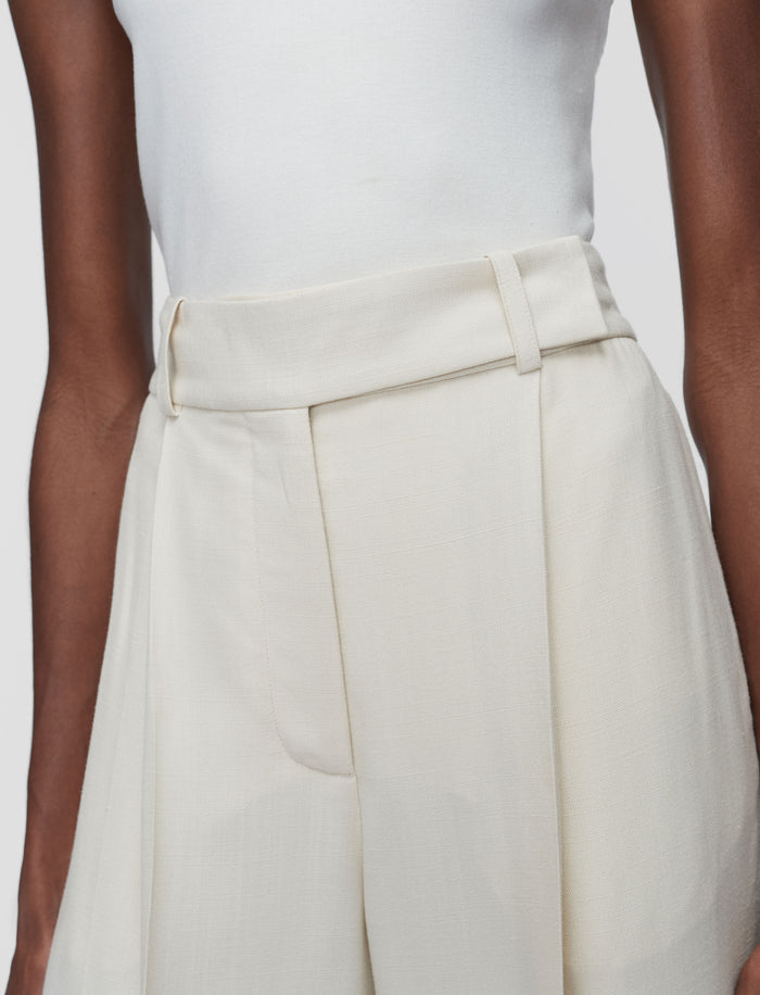 White Rayen Viscose Tailoring Trousers - Joseph