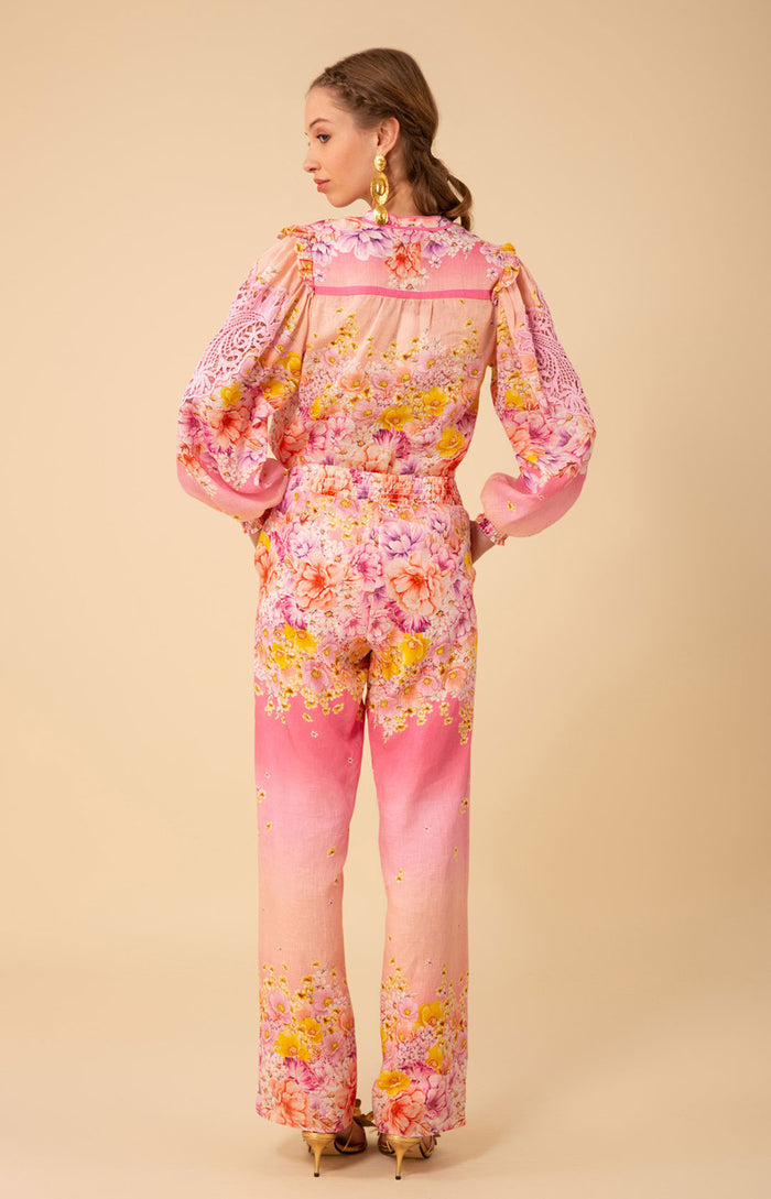 Reese Linen Top, color_pink