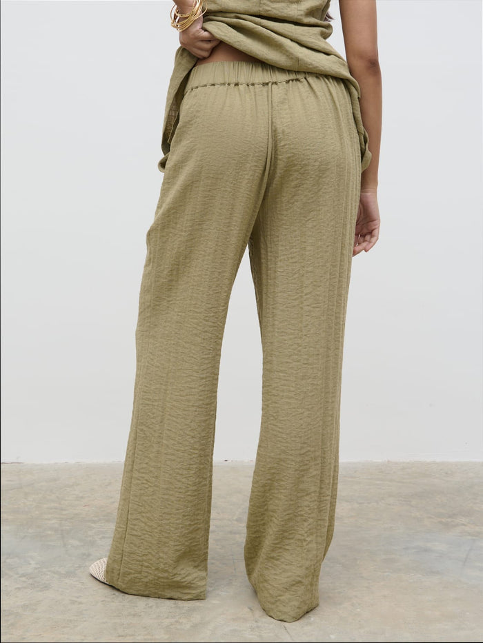 Candy Is 5'6" & Wears Size UK 8|Remy Trousers - Olive