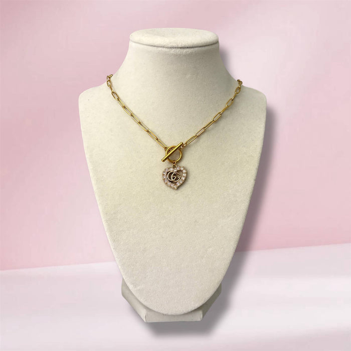 Repurposed Vintage GG Necklace
