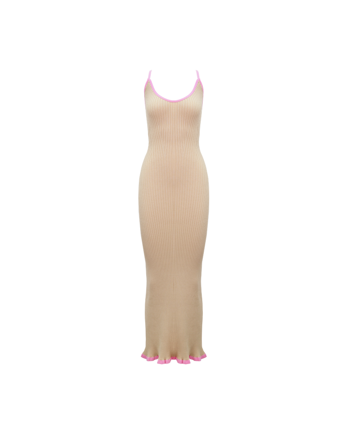 RINA DRESS STRAWBERRY BISCUIT